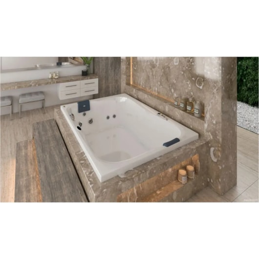 Banheira Acrílica Dupla Spree Box Com Aquecedor jacuzzi 170x120x53cm - Imagem principal - 5d1238f4-5c86-41c3-bba4-e4d2176a7638