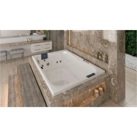 Banheira Acrílica Dupla Spree Box Com Aquecedor jacuzzi 170x120x53cm - Imagem principal - c4d3c8a9-ccba-4f40-aec2-6cf91a56db39