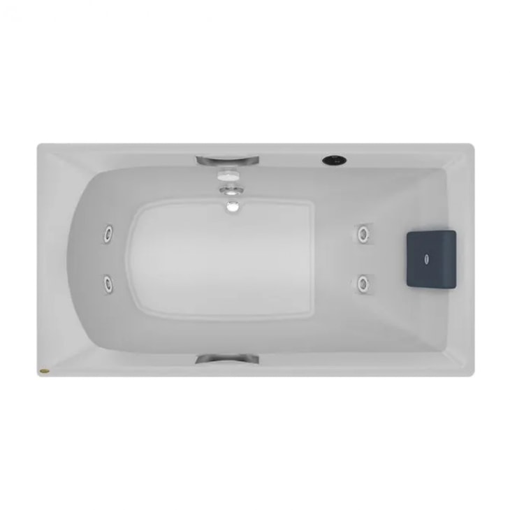 Banheira Acrílica Individual Carina G2 Jacuzzi 150x80cm