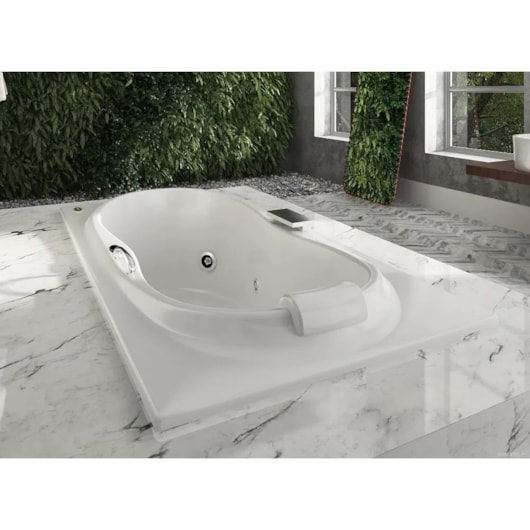 Banheira Acrílica Individual Eura Com Aquecedor Jacuzzi 150x91x49cm - Imagem principal - f104916b-6c07-4715-88d0-ce779298bd4c