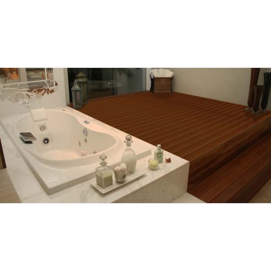 Banheira Acrílica Individual Eura Com Aquecedor Jacuzzi 150x91x49cm - Imagem principal - c46b993a-db2c-43e6-8491-73bcd145db93