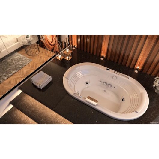 Banheira Acrílica Individual Europe Com Aquecedor Jacuzzi 184x112x56cm - Imagem principal - 4b41a7ae-c73a-4ab7-823e-77d22c41e6d6
