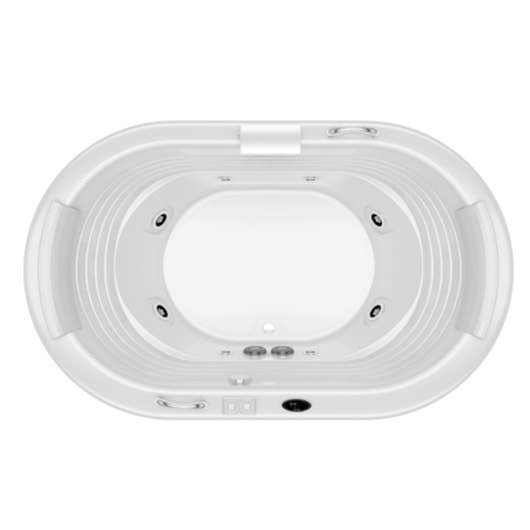 Banheira Acrílica Individual Europe Com Aquecedor Jacuzzi 184x112x56cm - Imagem principal - db537407-f4d8-457c-954d-383bab64c3fe