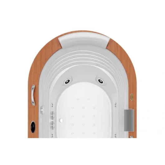 Banheira Acrílica Individual Europe Wood 184x112x56cm Com Aquecedor Jacuzzi - Imagem principal - b970134a-7112-4385-9ce0-7b25bb13279f