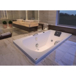 Banheira Acrílica Individual G4 Com Aquecedor Jacuzzi 170x80cm