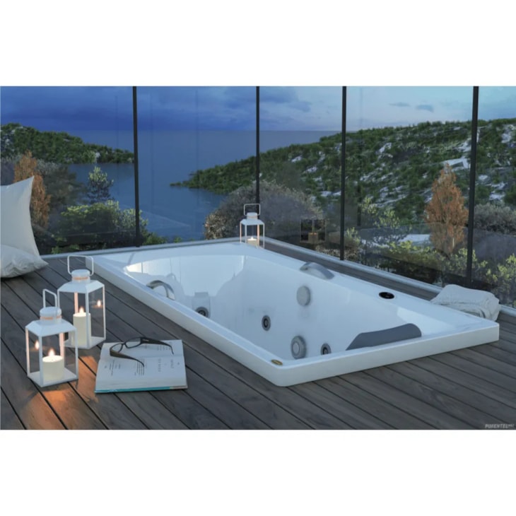 Banheira Acrílica Individual G4 Com Aquecedor Jacuzzi 170x80cm