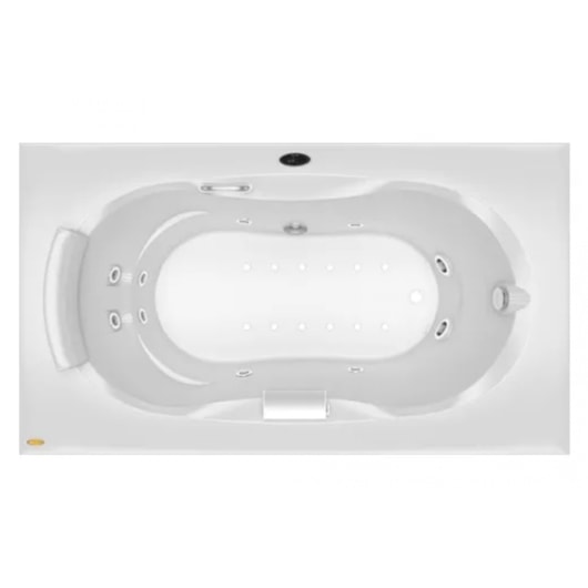 Banheira Acrílica Individual Marina 198x112x60cm Com Aquecedor Jacuzzi - Imagem principal - 2b294c07-2326-47a1-9a60-d6bf5680f249