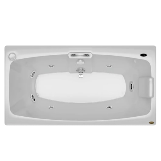 Banheira Acrílica Individual Mysia Com Aquecedor Jacuzzi 150x79x42cm - Imagem principal - bf8bc6a1-d61e-44ec-a25e-b8b43123e9c9