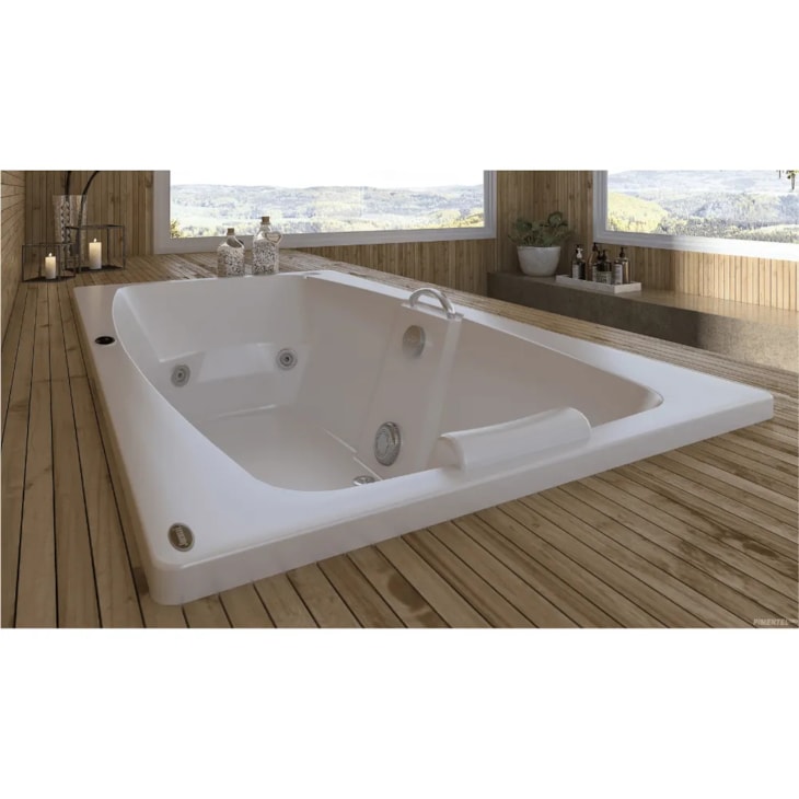 Banheira Acrílica Individual Mysia Jacuzzi 150x79x42cm 