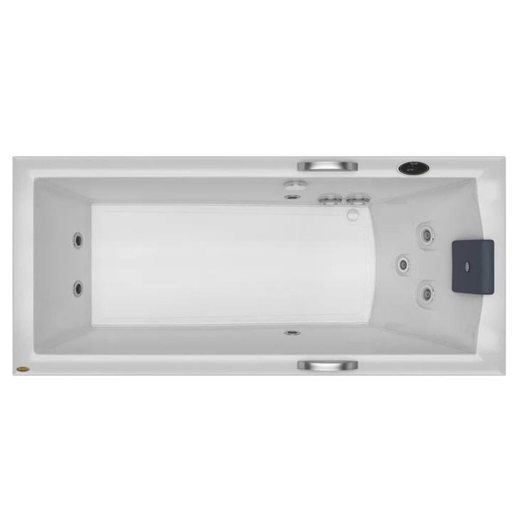 Banheira Acrílica Individual Pietá Com Aquecedor Jacuzzi 180x80x50cm