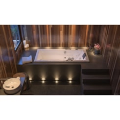 Banheira Acrílica Individual Pietá Jacuzzi 180x80x50cm