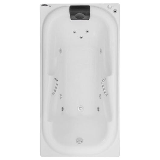 Banheira Acrílica Individual Tahiti Gran Luxo 180x92x53cm Com Aquecedor Astra - Imagem principal - 5d4ec542-59e6-4f36-bedb-ccabae61562b