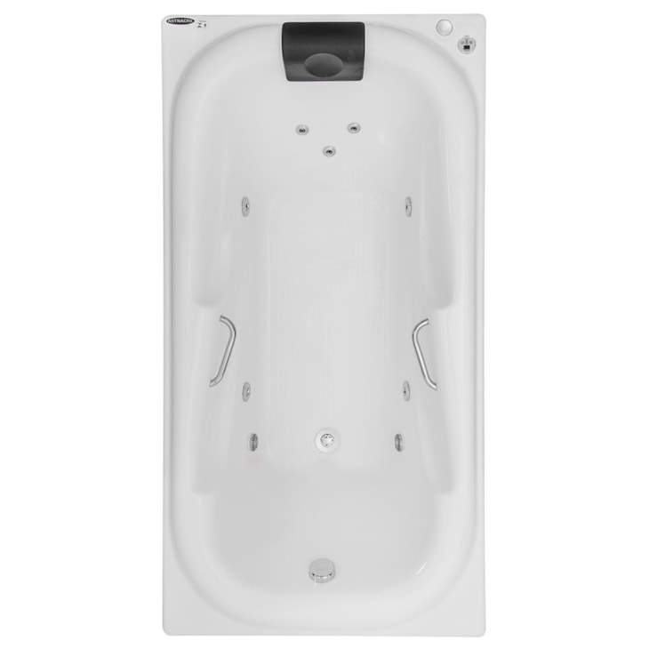 Banheira Acrílica Individual Tahiti Gran Luxo 180x92x53cm Com Aquecedor Astra