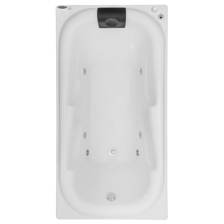 Banheira Acrílica Individual Tahiti Super Luxo 180x92x53cm Com Aquecedor Astra