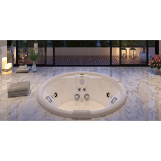 Banheira Acrílica Individual Young Paola 150x50cm Com Aquecedor Jacuzzi - Imagem principal - 3c081e82-02e3-462c-8981-933ceb278a4a