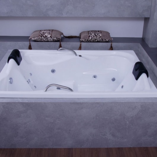 Banheira Acrílica Nobile Maggiore Dupla Super Luxo 180x130cm Astra - Imagem principal - 9a308816-1231-491b-96a6-3c8802c96c70