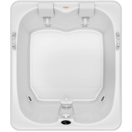 Banheira Acrílica P2 Com Cromoterapia E Aquecedor Cetra Jacuzzi 140x120cm - Imagem principal - 5d803edd-9bb5-477c-be49-01933f670e83