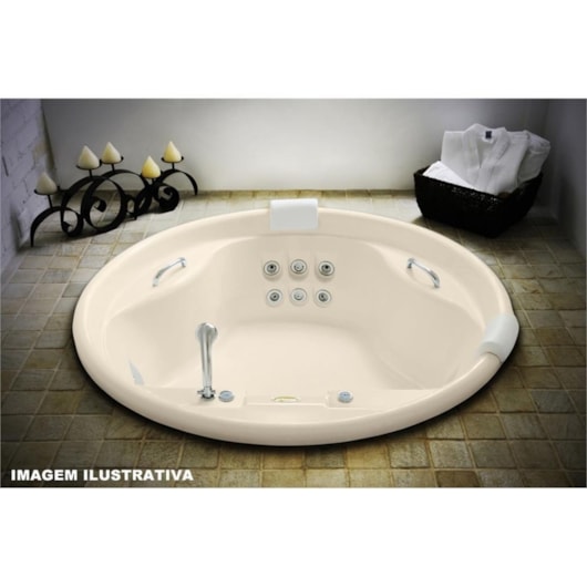 Banheira Acrílica Paola Com Aquecedor G4 2 Pessoas Jacuzzi 150x50cm - Imagem principal - 564fde63-a00b-49e1-8dc0-8a442e6ac702