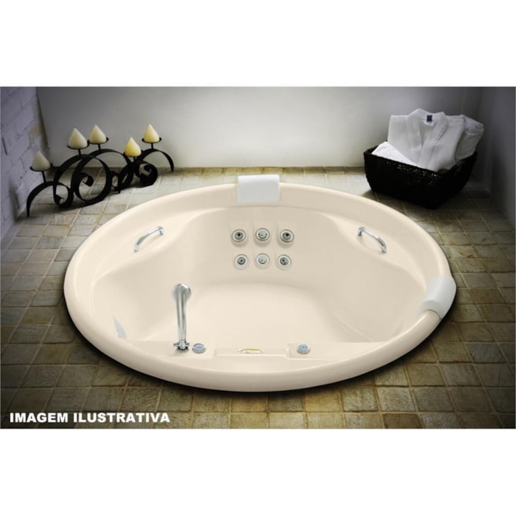 Banheira Acrílica Paola Com Aquecedor G4 2 Pessoas Jacuzzi 150x50cm