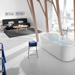 Banheira Acrílica Sem Hidro Freestd Palma Branco Roca 170x75cm