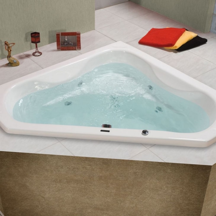 Banheira Acrílica Tripla Quantum Super Luxo 147x207cm Com Aquecedor Astra