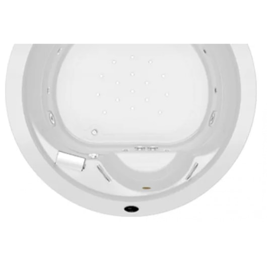 Banheira Acrílica Tripla Redonda Morini 200x61cm Com Aquecedor Jacuzzi - Imagem principal - a6be83c9-fa48-4116-80b0-bfc5e3ec2d6e