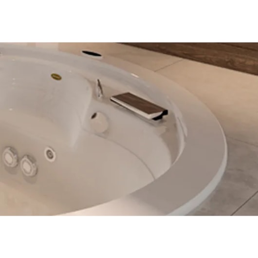 Banheira Acrílica Tripla Redonda Morini 200x61cm Com Aquecedor Jacuzzi - Imagem principal - a2dc86a7-81fb-44a7-a363-7e06ef4e87bb