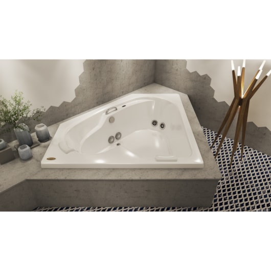 Banheira Bionda G2A P2 Com Aquecedor Jacuzzi 152x152cm - Imagem principal - fc7ff5b0-3b9f-4c22-a7c7-3bf30ee61e9c