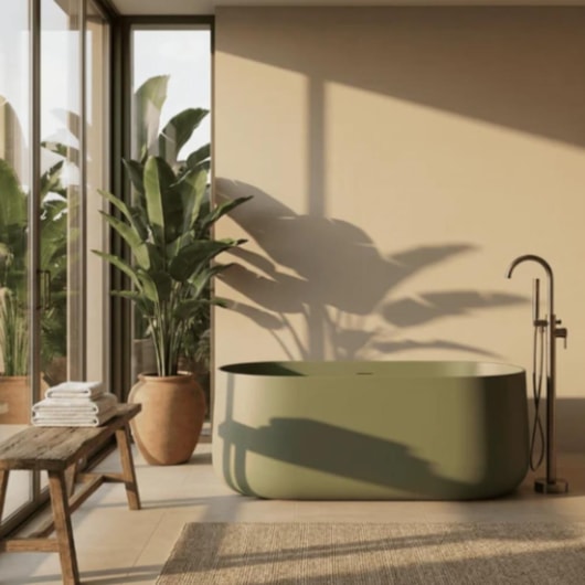 Banheira Camburi Fresh Green 156x81x58cm Immersi - Imagem principal - 90e5e682-a190-4176-98ec-f085e6c52fdf