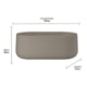 Banheira Camburi Warm Grey 156x81x58,3cm Immersi - e9c3d4b4-6965-47d8-b0b7-dc34b8479741