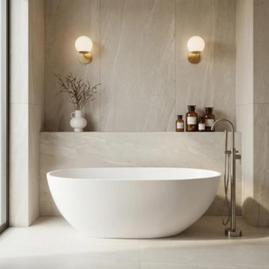 Banheira Campeche Glossy White 165x82x62cm Immersi - Imagem principal - bb902701-2b91-44a7-a153-dd747fe48e48