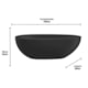 Banheira Campeche Pure Black 165x82x62cm Immersi - 89b96d57-839f-4303-88a0-5314679c5658