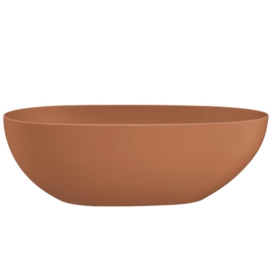 Banheira Campeche Soft Terracota 165x82x62cm Immersi - Imagem principal - 49164b89-7cd5-4ee2-818e-dfa1c1a22a8f