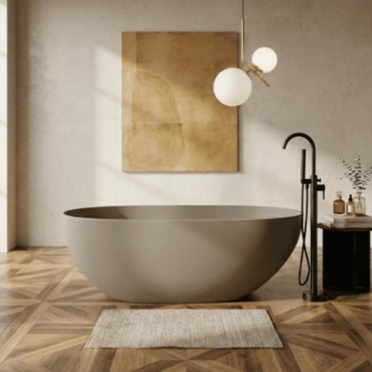 Banheira Campeche Warm Grey 165x82x62cm Immersi - Imagem principal - eb2798ea-9a0d-4b00-b5ce-abcfb713d47e