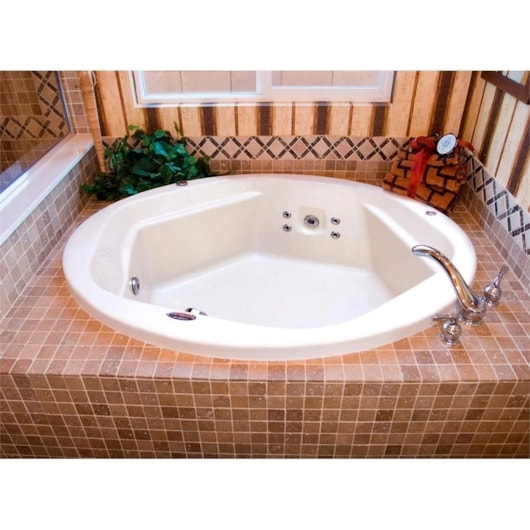 Banheira Com Hidromassagem Acrilluna Redonda Ouro Fino 140x50cm - Imagem principal - f759dc74-5c3f-4d11-874e-e04b2c45abae