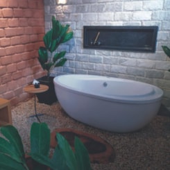 Banheira Com Hidromassagem Avant Contemporânea Imersão Ouro Fino