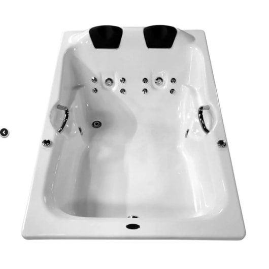 Banheira Com Hidromassagem E Aquecedor Casa Inteligente Acrillic Dupla 170 Premium Ouro Fino - Imagem principal - e97b0546-6550-4b8c-8c56-eb10df6e99f0