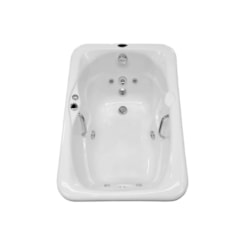 Banheira Com Hidromassagem Softcril 130 Premium Ouro Fino