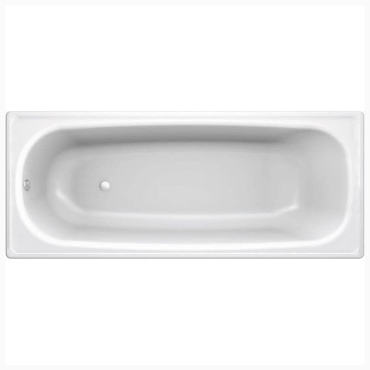 Banheira De Aço Esmaltado Sem Válvula Europa Branco Celite 140x70