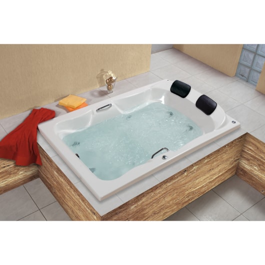 Banheira De Gel Coat Dupla Com Aquecedor Serenade Maggiore Gran Luxo Astra 180x120cm - Imagem principal - 6afb28df-95e6-46d4-b598-99c52c854dcc