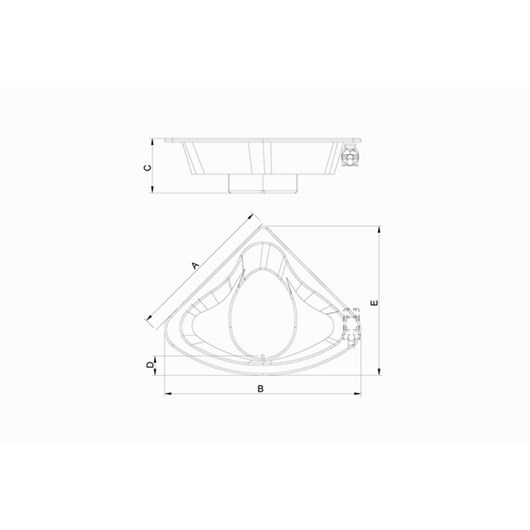 Banheira De Gel Coat  Dupla Innovare Gran Luxo 160x210cm Com Aquecedor Astra - Imagem principal - 370b9423-41b8-49d8-990e-56e298bd4170