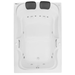 Banheira De Gel Coat Dupla Serenade Maggiore Gran Luxo 180x120cm Astra