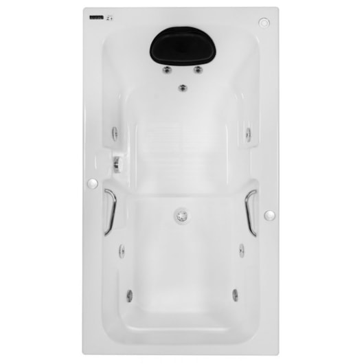 Banheira De Gel Coat Individual Box Luxo 135x80cm Com Aquecedor Astra - Imagem principal - ced9cd11-8564-46df-b552-5df31f231db2