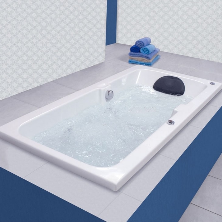 Banheira De Gel Coat Individual Box Luxo 150x85cm Com Aquecedor Astra