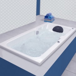 Banheira De Gel Coat Individual Box Luxo 170x85cm Astra