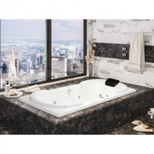 Banheira De Gel Coat Individual Due 180x85cm Astra - Imagem principal - 6ef63981-2daf-4a91-84fb-4a7c901c2f45