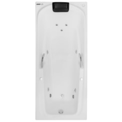 Banheira De Gel Coat Italiana Individual Luxo 180x80cm Com Aquecedor Astra