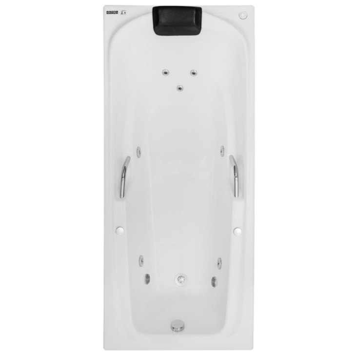 Banheira De Gel Coat Italiana Individual Super Luxo 180x80cm Com Aquecedor Astra
