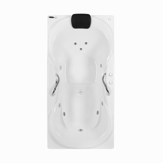 Banheira De Hidromassagem Due Gran Luxo Com Aquecedor Astra 160x90x44cm - Imagem principal - 994e1e2c-e018-4861-bd65-bc0262f43f7b
