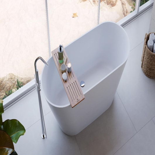 Banheira De Imersão Duramatt Alagoas Branco Fosco Acetinado Com Giroacqua Cromado Sabbia - Imagem principal - 7cfb0c65-3a5f-4dd4-a2e0-ae9b5a114e5c